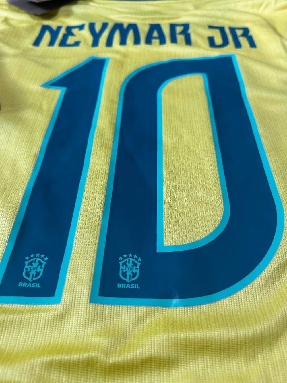 Neymar Jr #10 World Cup Soccer Jersey brazil Men's Size Large